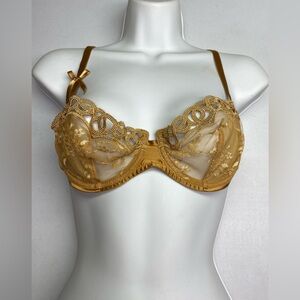 Simone Perele GOLD Unlined Underwire, 34B *P1005